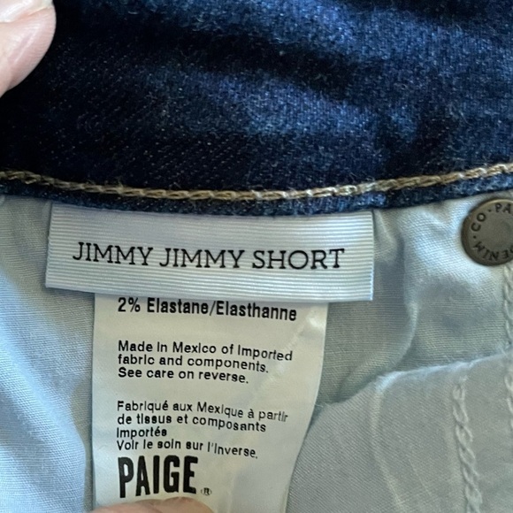 PAIGE Jimmy Jimmy Cuffed Denim‎ Shorts in Khloe Destructed size 28 - Picture 8 of 8